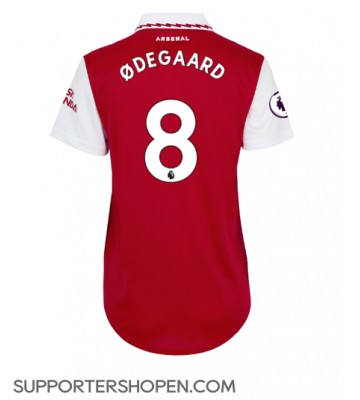Arsenal Martin Odegaard #8 Hemma Matchtröja Dam 2022-23 Kortärmad